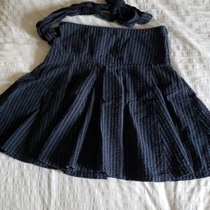 ❤️2 Ads/$20 - MNG by Mango Blue/Black Flirty Skirt